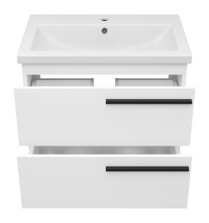 Подвесная тумба под раковину Misty Ненси 70см белый